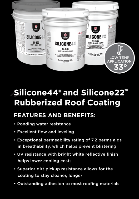Sample image of a silicone roof