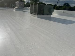 Roof With coating on it